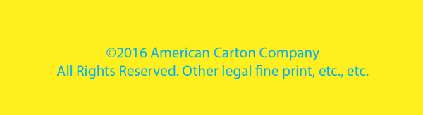 Intended appearance: cyan type on yellow background.